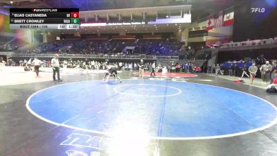 126 lbs Quarterfinal - Elias Castaneda, Bella Vista vs Brett Crowley, Vacaville