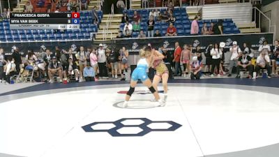 95 lbs Champ. Rd Of 16 - Francesca Gusfa, New Jersey vs Mya Van Beek, Iowa