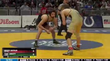 145 lbs 5th Place Match - Brody Arthur, Oak Hill vs Toby Abbott, Cowan