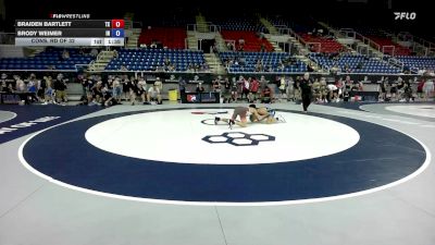 126 lbs Cons. Rd Of 32 - Braiden Bartlett, TX vs Brody Weimer, IN
