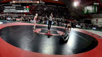 4A 106 lbs Champ. Round 1 - Mason Butler, Fruitland vs Kole Younger, Marsh Valley