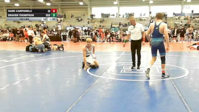 132 lbs Rr Rnd 2 - Gabe Campanelli, Kraken Black - HSB vs Draven Thompson, VSUS Athletics - HSB