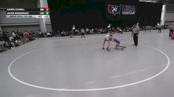113 lbs Cons. Sub-rd Of 64 - Caden Caudill, MWC Wrestling Academy vs Jacob Bonebrake, Lawrence Elite Wrestling Club