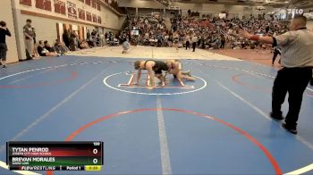 190 lbs Cons. Round 2 - Brevan Morales, Show Low vs Tytan Penrod, Joseph City High School