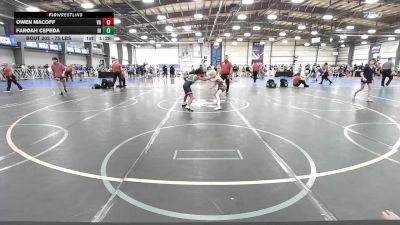 75 lbs Round Of 32 - Owen Macoff, VA vs Faroah Cepeda, RI