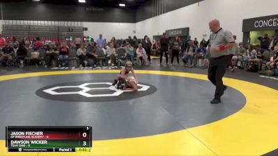 70 lbs Placement Matches (8 Team) - Dawson Wicker, Team Ohio vs Jason Fischer, CP Wrestling Academy