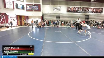 95 lbs Cons. Round 1 - Wesley Davidson, Wasatch vs Justin Dennison, Charger Wrestling Club