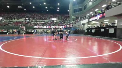 43 lbs Champ. Round 2 - Easton Snook, Team Real Life vs Deagan Broncheau, Palouse Elite Wrestling