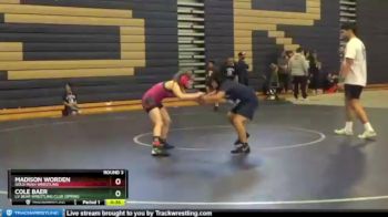 101 lbs Round 3 - Madison Worden, Gold Rush Wrestling vs Cole Baer, LV Bear Wrestling Club (Spring