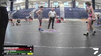 140 lbs Round 5 (6 Team) - Graeden Demario, Backyard Brawlers vs Justin Thomas, Mat Rats