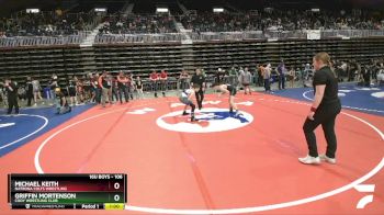 106 lbs Cons. Semi - Michael Keith, Natrona Colts Wrestling vs Griffin Mortenson, Cody Wrestling Club