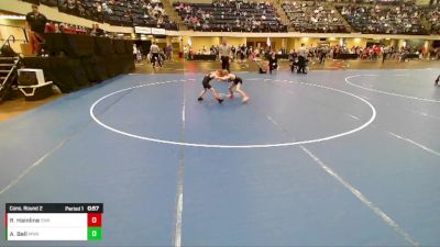 Boys 3rd-4th Grade - 53 Cons. Round 2 - Ryan Hainline, Sebolt Wrestling Academy vs Alexander Bell, Moen Wrestling Academy