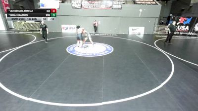 140 lbs Cons. Semis - Jeremiah Zuniga, Socal Grappling Club vs Noah Ramos, Wright Wrestling Academy