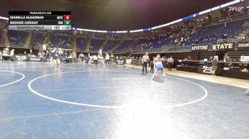 136 lbs Quarterfinal - Isabella Sleasman, Meyersdale vs Brooke Lindsay, Trinity