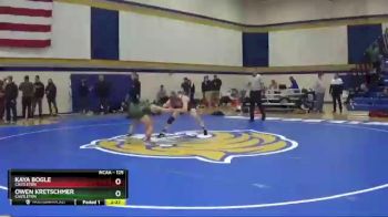 125 lbs Cons. Round 3 - Owen Kretschmer, Castleton vs Kaya Bogle, Castleton