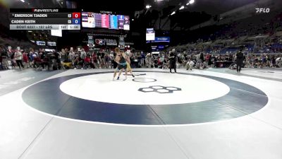 157 lbs Cons. Sub-quarters - Emerson Tjaden, KS vs Caden Keith, CA