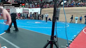 120 lbs Champ. Round 1 - Makyila Rubush, Kokomo vs Hazelyn Kline, Angola