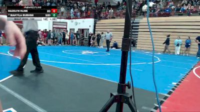 120 lbs Champ. Round 1 - Makyila Rubush, Kokomo vs Hazelyn Kline, Angola