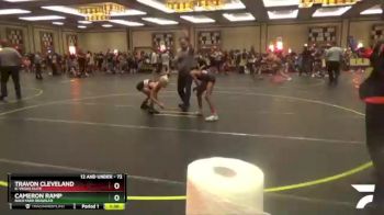 72 lbs 3rd Place Match - Cameron Ramp, Backyard Brawler vs Travon Cleveland, K-Vegas Elite