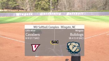 Replay: UVA Wise vs Wingate - DH | Mar 2 @ 12 PM