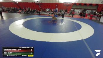 126 lbs Cons. Round 2 - Jon Hart, Merrill High School Wrestling vs Giovanni Rebellato, First There Training Facility