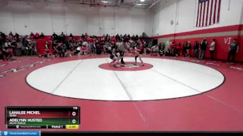 115 lbs Semifinal - Lahalee Michel, Omak vs Adelynn Husted, Selah (Girls)