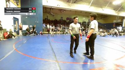 120 lbs Semifinal - Samuel Jimenez, Eleanor Roosevelt vs Maddox Hazard, Sultana