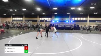 109 lbs Round Of 16 - Brody Hanson, Lake Stevens WC vs Cowboy Martinez, Top Rank HAC