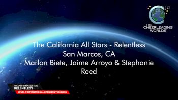 California All Stars - Relentless [2025 L7 International Open Non Tumbling Finals] 2025 The Cheerleading Worlds