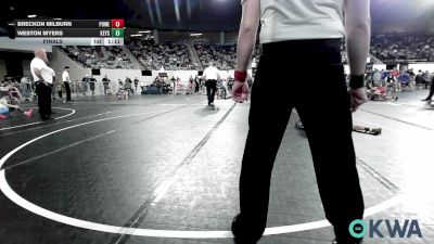 61 lbs Final - Breckon Milburn, Powerhouse vs Weston Myers, Keystone Kids Wrestling Club