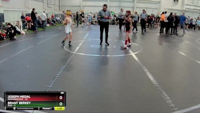 68 lbs Round 1 (8 Team) - Joseph Medal, Neighborhood vs Brant Berkey, DWA