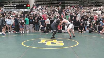 285-A lbs Rr Rnd 1 - Anthony Brown, MetroWest United vs Thomas Colello, .