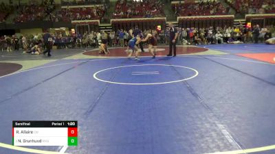 137 lbs Semifinal - Nevaeh Grunhuvd, Mine Yard Dogs Wrestling Club vs Rylynn Allaire, Choteau Wrestling