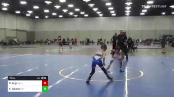 70 lbs Final - Brock Argo, Oklahoma Wrestling Academy vs Kellan Spisok, Sot-c/ The Compound