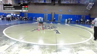 170lbs Champ. Round 2 - Mallak Kamel, Century (Girls) vs Camrynn Pike, North Mason (Girls)