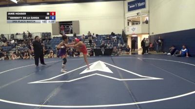 138 lbs 3rd Place Match - Janie Houser, Unattached vs Serenity De La Garza, Missouri Valley