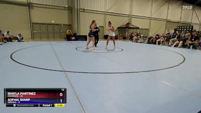 190 lbs Round 5 (6 Team) - Shayla Martinez, Colorado vs Sophia Sharp, Virginia
