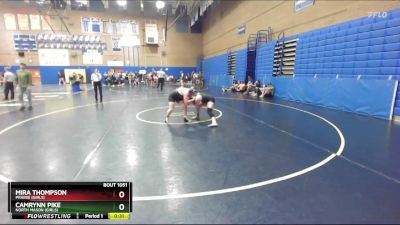 170lbs Cons. Round 4 - Mira Thompson, Prairie (Girls) vs Camrynn Pike, North Mason (Girls)