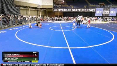 38-40 lbs Cons. Semi - Brock Hatton, Maddogs Wrestling vs Steven Romero, Sunnyside Ironman Wrestling