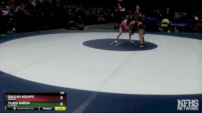 100 lbs Champ. Round 1 - Yliani Garcia, La Junta vs Dalilah Aguayo, Arvada