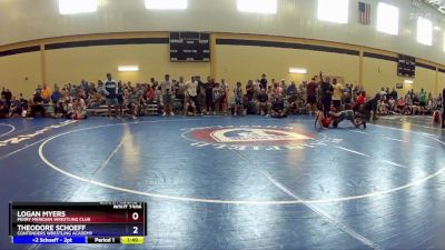 77 lbs Champ. Round 1 - Logan Myers, Perry Meridian Wrestling Club vs Theodore Schoeff, Contenders Wrestling Academy