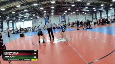 100 lbs Rd# 10- 4:00pm Saturday Final Pool - John Rodak, Florida Elite vs Bennett Walsh, West Coast Elite