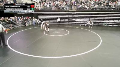 3A 125 lbs Cons. Round 3 - Serenitee Bushnell, Canyon View vs Cailyn Knighton, Ogden