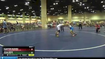 132 lbs Round 1 (10 Team) - Ryan Beck, Nauman Blue vs Clayton Hughes, Indiana Smackdown White