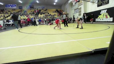 86 lbs Consi Of 4 - Juluis Sanchez, Grove vs Holden Callihan, Jay Junior High