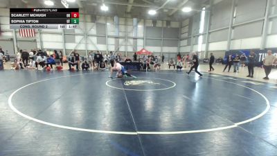 U17 Women - 57 lbs Cons. Round 2 - Scarlett McHugh, OR vs Sophia Tipton, UT