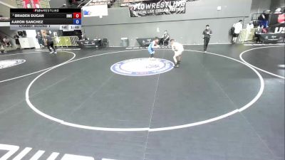 92 lbs Champ. Round 1 - Braden Dugan, Driller Wrestling Club vs Aaron Sanchez