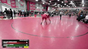 190 lbs Champ. Round 2 - Lillian Hernandez, Oxnard vs Alexis Llamas, Elsinore