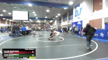 144 lbs Cons. Round 3 - Kyle DaNobrega, South Torrance vs Caleb Benevides, Brawley Union