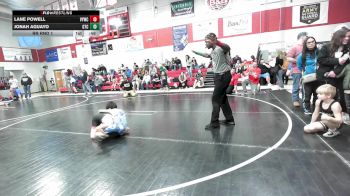 61 lbs Rr Rnd 1 - Lane Powell, Verdigris Youth Wrestling vs Jonah Aguayo, Grove Takedown Club